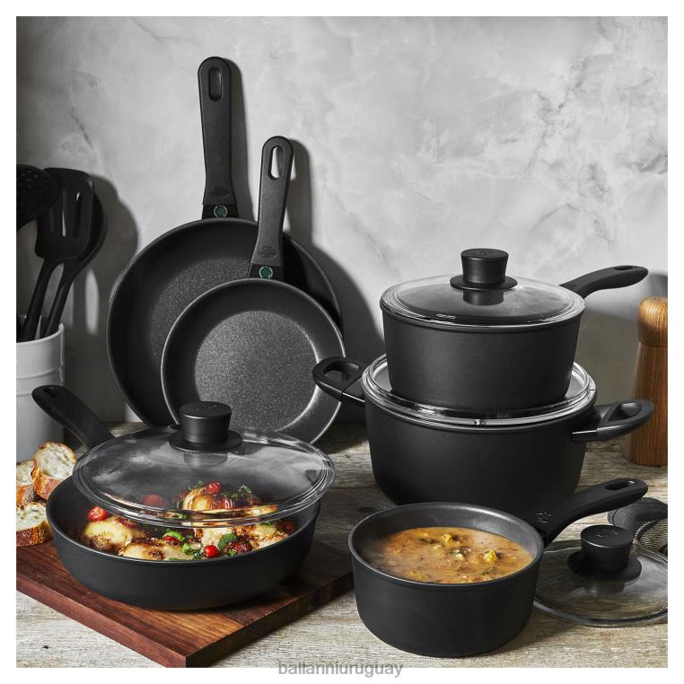 utensilios de cocina H4LLR20 juego de utensilios de cocina antiadherentes de aluminio avola de 10 piezas BALLARINI