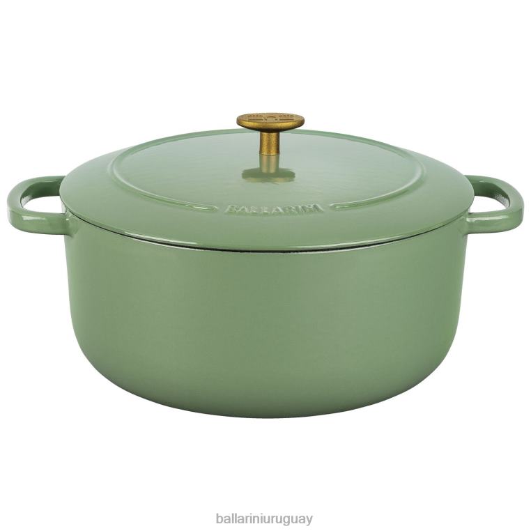 utensilios de cocina H4LLR10 bellamonte 7.5 qt, redonda, cocotte, verde BALLARINI