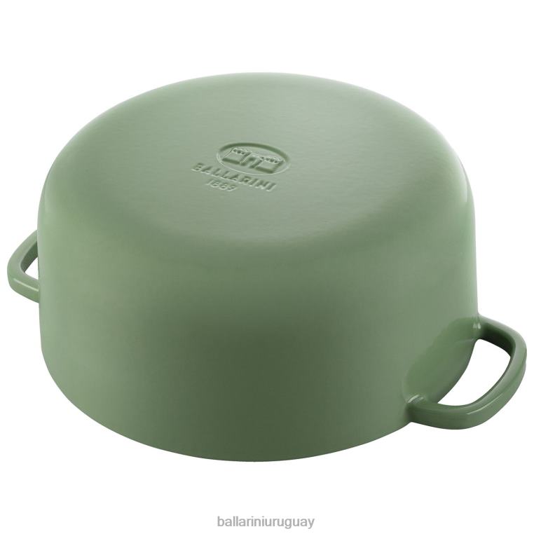 utensilios de cocina H4LLR10 bellamonte 7.5 qt, redonda, cocotte, verde BALLARINI