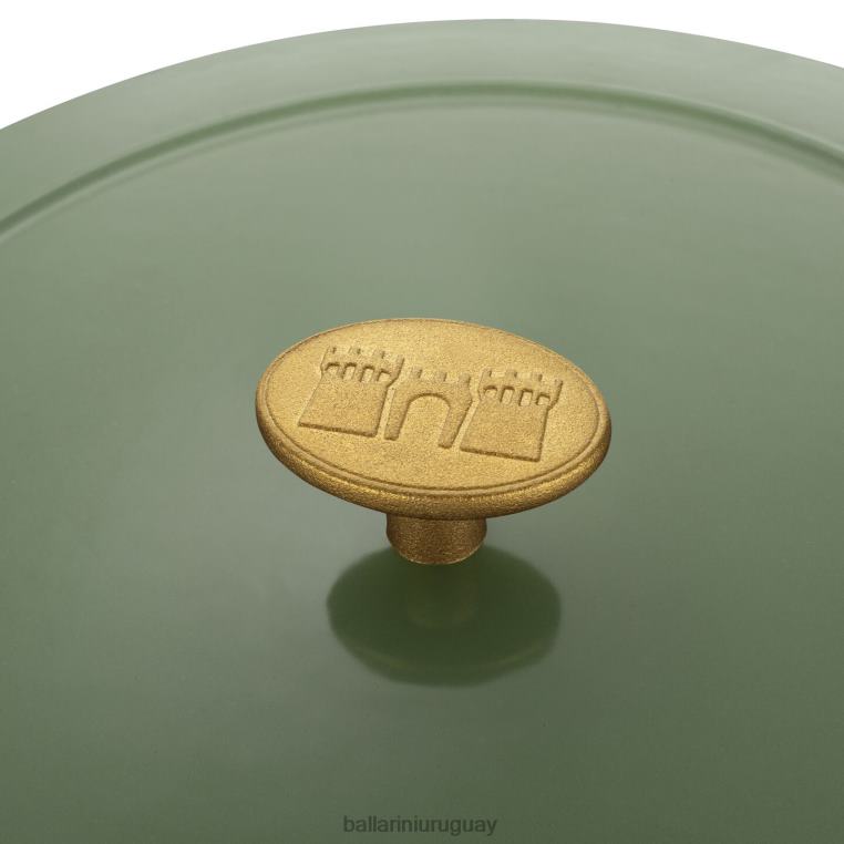 utensilios de cocina H4LLR10 bellamonte 7.5 qt, redonda, cocotte, verde BALLARINI