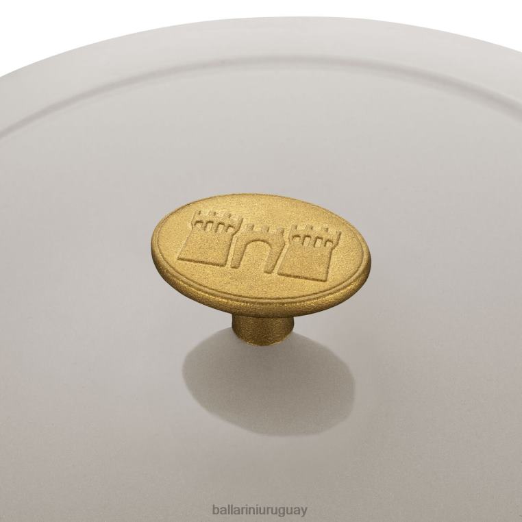 utensilios de cocina H4LLR11 bellamonte 7.5 qt, redonda, cocotte, blanco marfil BALLARINI