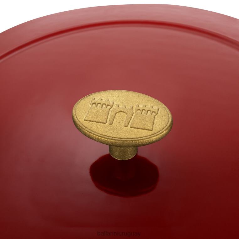 utensilios de cocina H4LLR12 bellamonte 7.5 qt, redonda, cocotte, roja BALLARINI