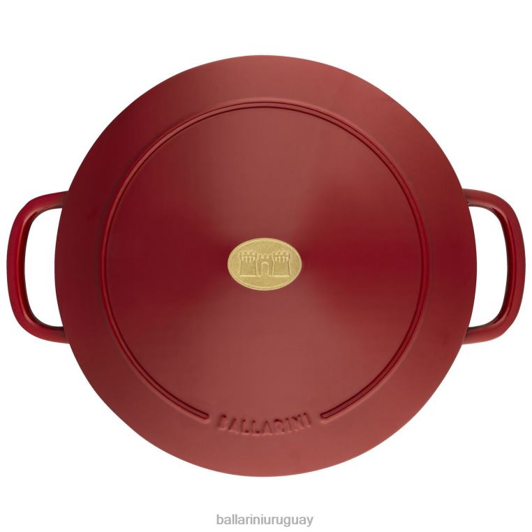utensilios de cocina H4LLR12 bellamonte 7.5 qt, redonda, cocotte, roja BALLARINI