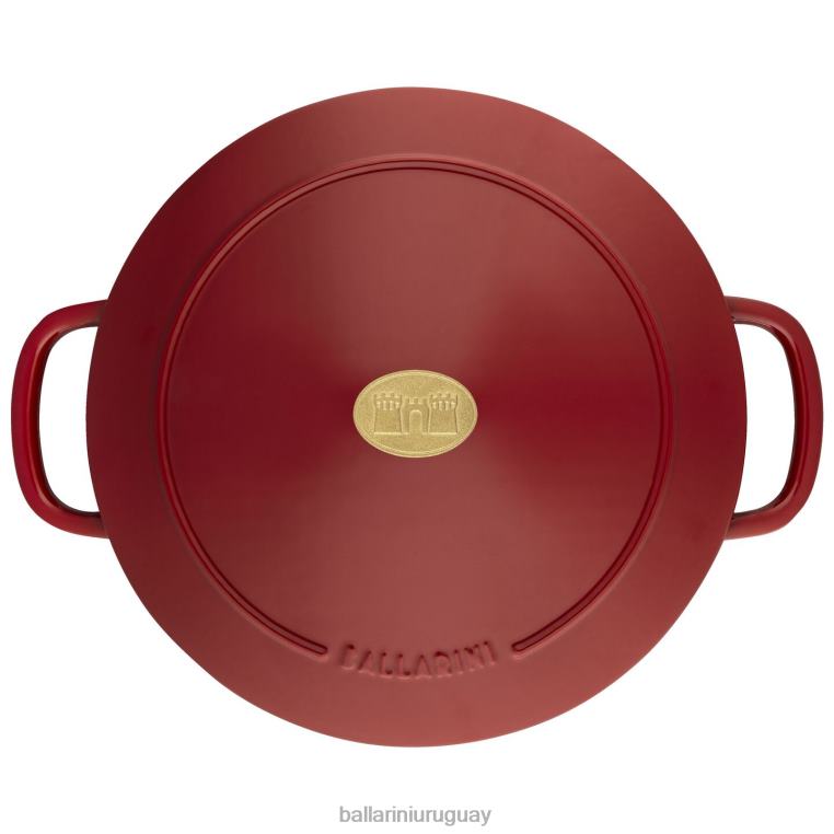 utensilios de cocina H4LLR30 bellamonte 5.75 qt, redonda, cocotte, roja BALLARINI