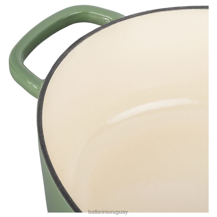 utensilios de cocina H4LLR51 bellamonte 4.75 qt, ovalada, cocotte, verde BALLARINI