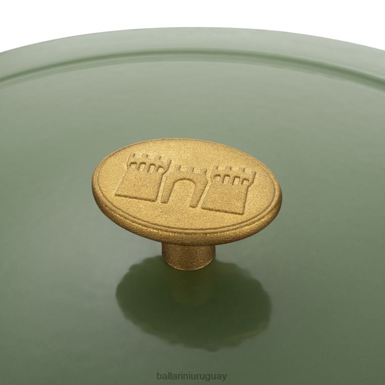 utensilios de cocina H4LLR51 bellamonte 4.75 qt, ovalada, cocotte, verde BALLARINI