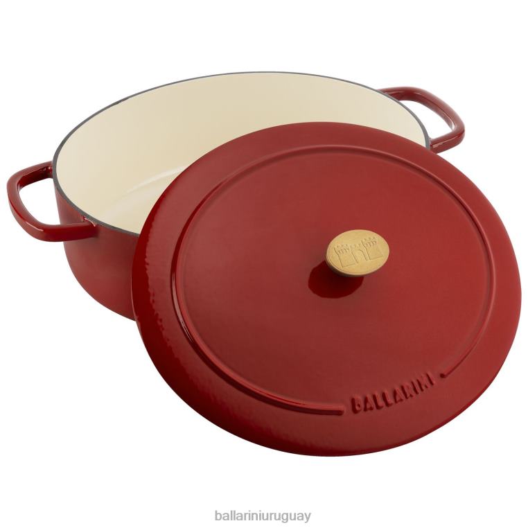 utensilios de cocina H4LLR53 bellamonte 4.75 qt, ovalada, cocotte, roja BALLARINI