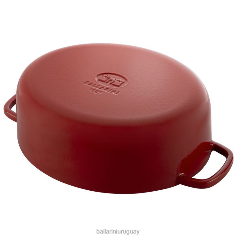 utensilios de cocina H4LLR53 bellamonte 4.75 qt, ovalada, cocotte, roja BALLARINI