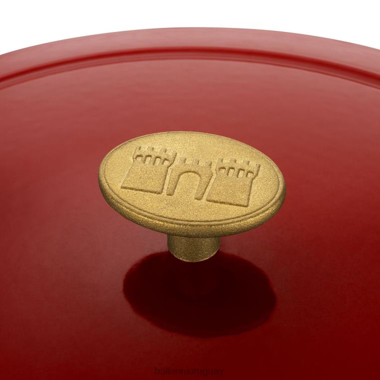 utensilios de cocina H4LLR53 bellamonte 4.75 qt, ovalada, cocotte, roja BALLARINI