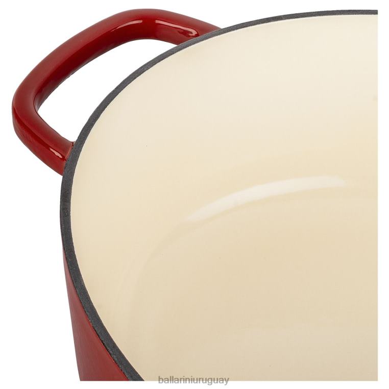 utensilios de cocina H4LLR53 bellamonte 4.75 qt, ovalada, cocotte, roja BALLARINI