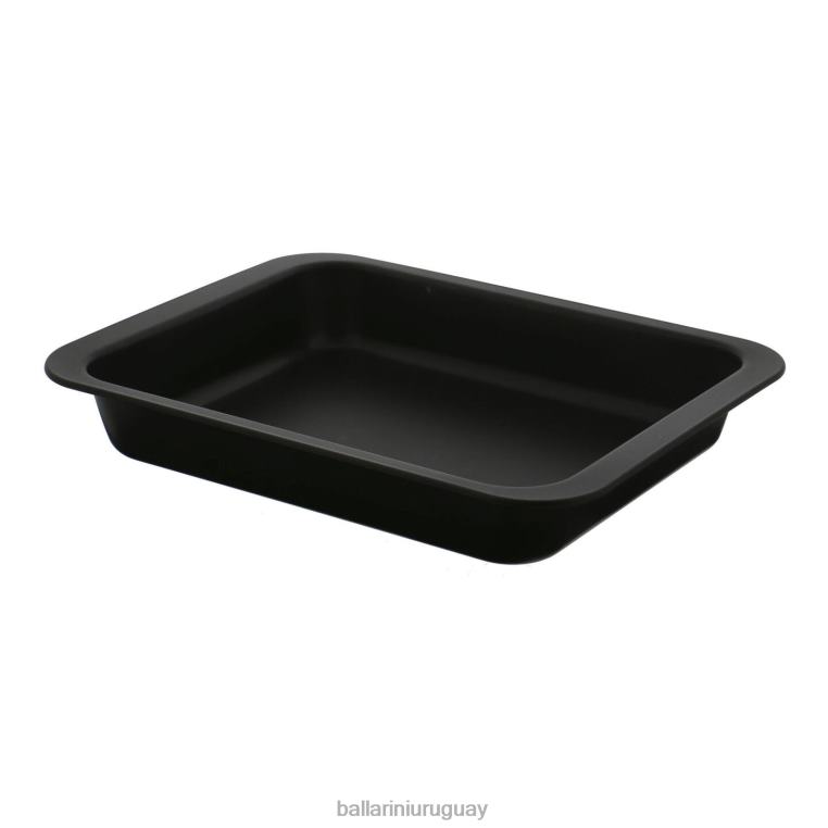 utensilios de cocina H4LLR84 la patisserie 12.5 x 9.45 pulgadas, rectangular, molde para pasteles antiadherente, negro mate BALLARINI