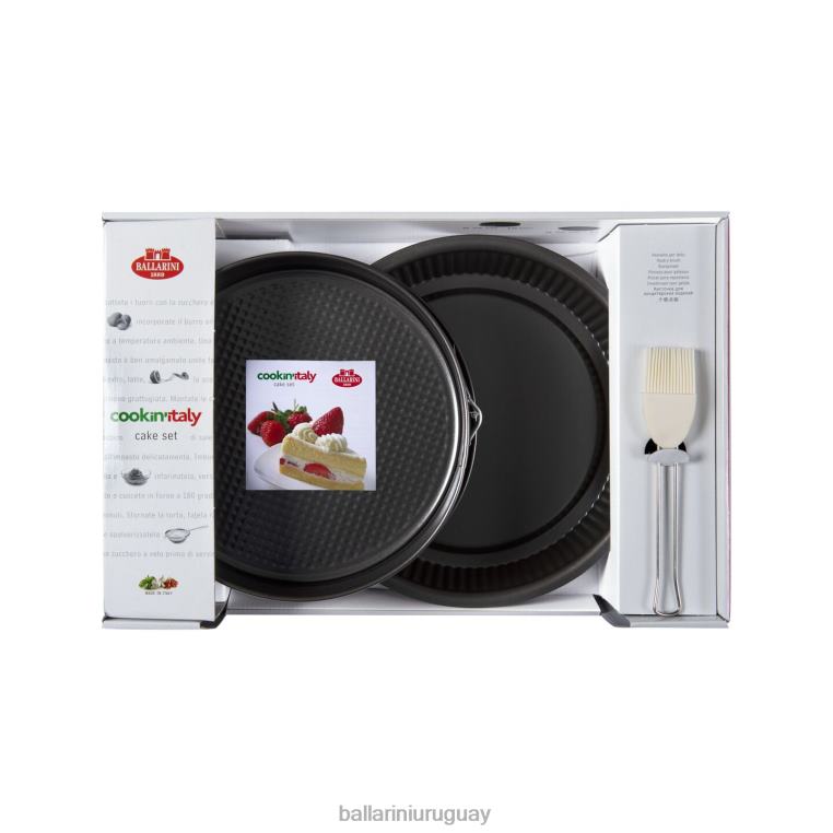 utensilios de cocina H4LLR98 la patisserie molde para flan/tarta de 11 pulgadas, antiadherente, negro mate BALLARINI