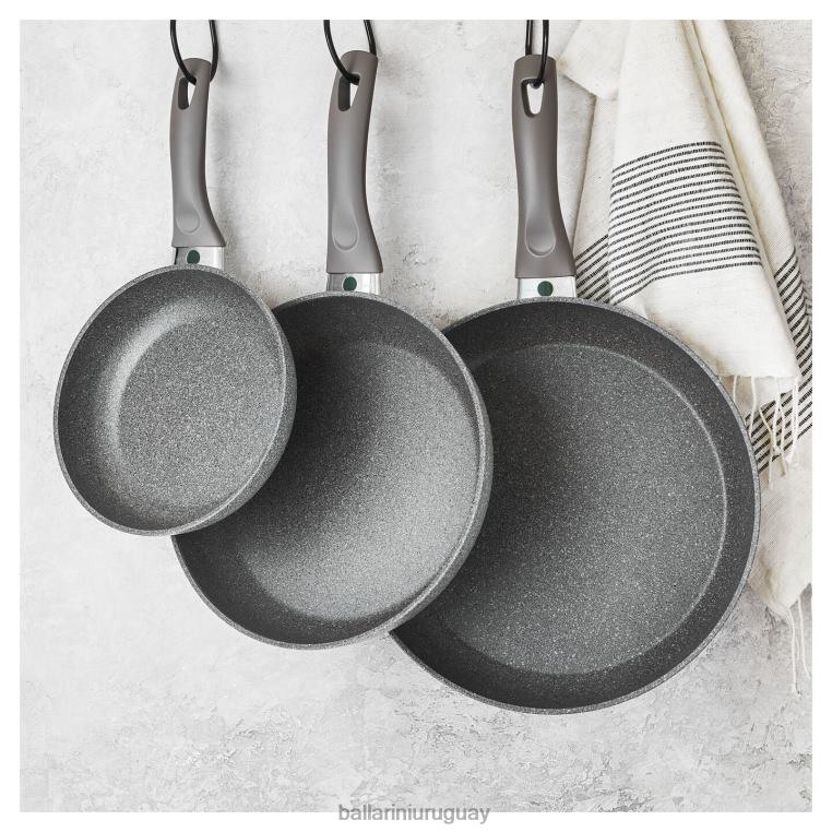 utensilios de cocina H4LLR19 Juego de sartenes antiadherentes Modena de 3 piezas. BALLARINI
