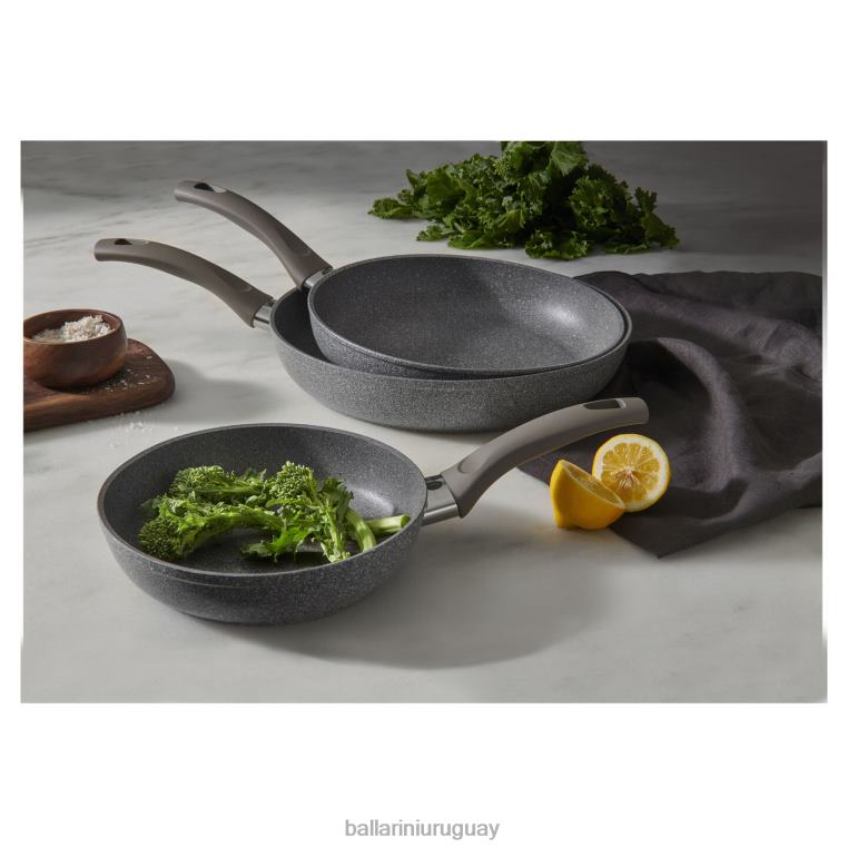 utensilios de cocina H4LLR19 Juego de sartenes antiadherentes Modena de 3 piezas. BALLARINI