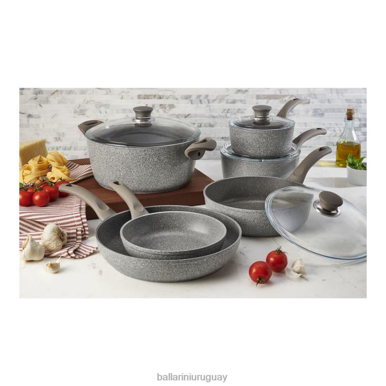 utensilios de cocina H4LLR62 Juego de ollas y sartenes antiadherentes Modena de 10 piezas. BALLARINI