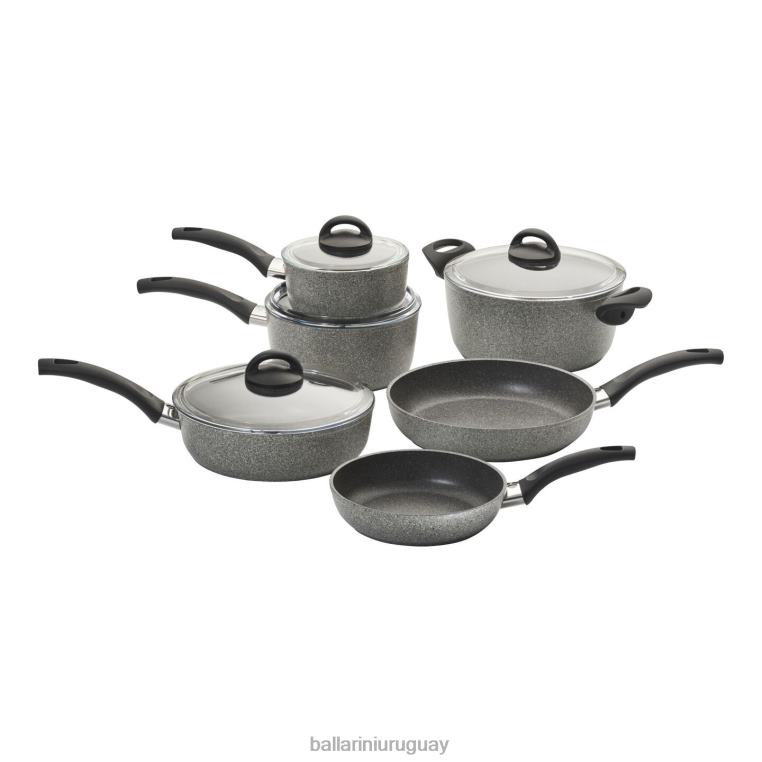 utensilios de cocina H4LLR8 Juego de ollas y sartenes antiadherentes Parma de 10 piezas. BALLARINI